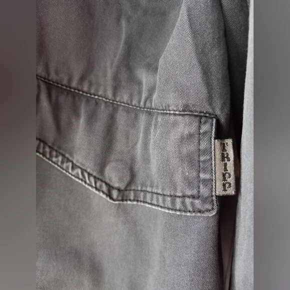 Vintage tripp nyc military goth super rare grey wash jacket! EUC! - Picture 5 of 9